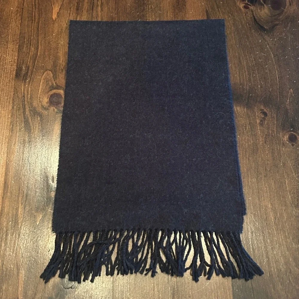 Cashmere Scarf Charcoal Grey Made in England Quiet Luxury Old Money Minimalist